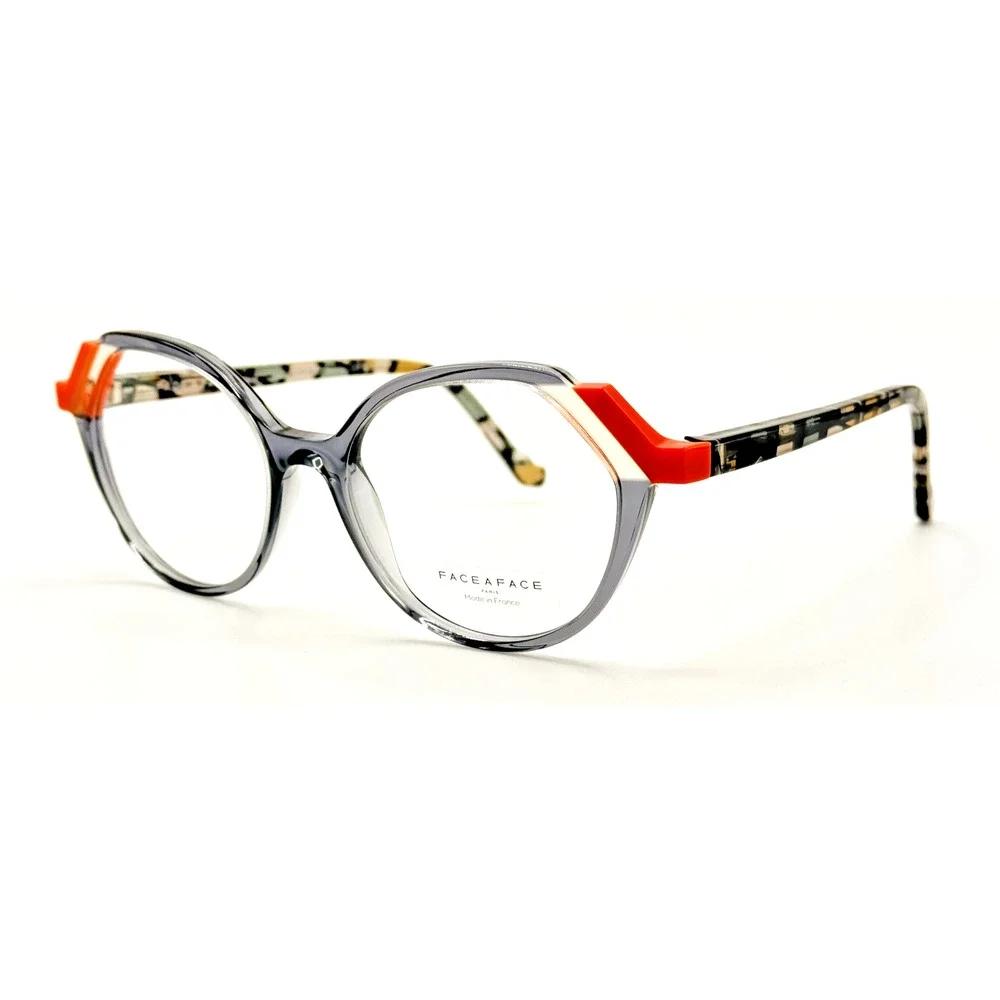 Face a Face Eyeglass Frames MOVES 2 4012 Blue Gray Handmade Frame 52-17-142 NEW